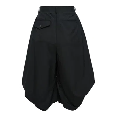 Noir Kei Ninomiya Wool Oxford Pants In Black