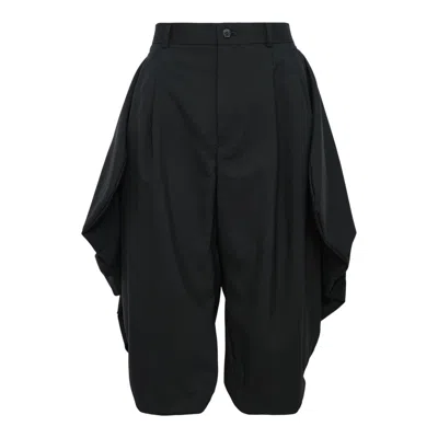 Noir Kei Ninomiya Wool Oxford Pants In Black