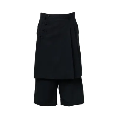 Noir Kei Ninomiya Wool Tropical Pants In Black