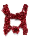 Noir Kei Ninomiya X Comme Des Garçons Flower-appliqué Harness In Red
