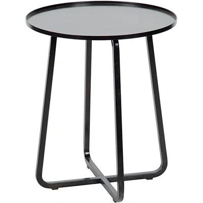 Noir Kimana Tray Table In Matte Black