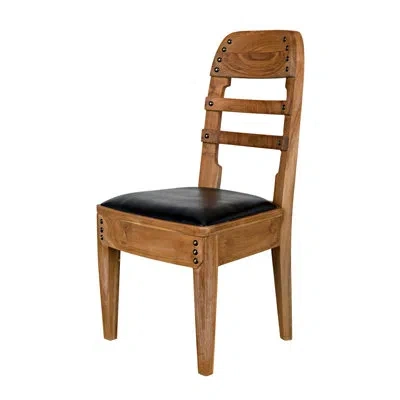 Noir Laila Side Chair In Light Brown