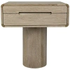Noir Langford End Table In Washed Walnut