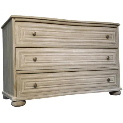 Noir Lauren 3 Drawer Dresser In Weather