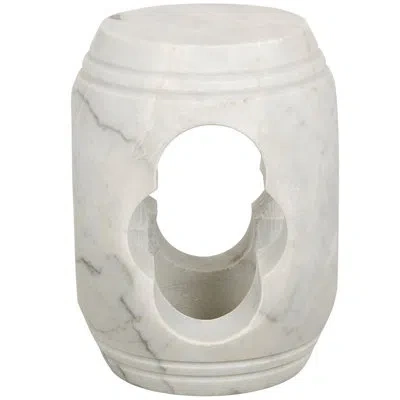 Noir Legend Garden Stool In Black;natural;naturel