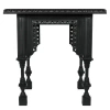 Noir Luxor Solid Wood End Table In Hand Rubbed Black