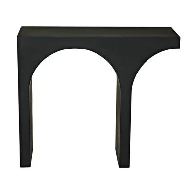 Noir Maximus 35" Console Table In Matte Black