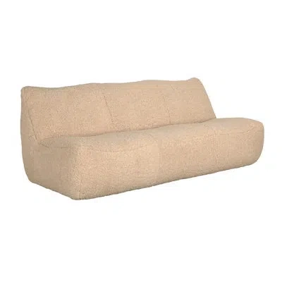 Noir Mcclain 3 Seater, Camel Fabric