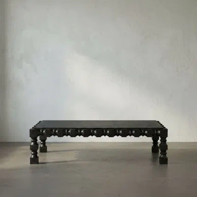 Noir Moabite Coffee Table In Hand Rubbed Black