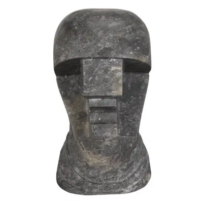 Noir Neo People Bust In Black Marble