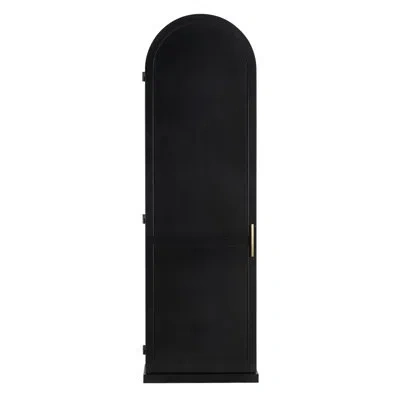 Noir New Tyrol Dining Cabinet In Matte Black