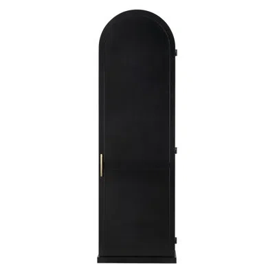 Noir New Tyrol Dining Cabinet In Matte Black