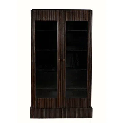 Noir Noho China Cabinet In Black;light Brown