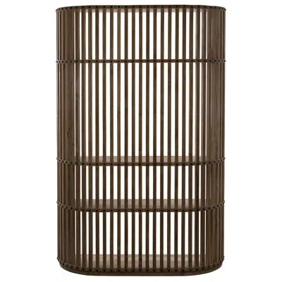 Noir Opal Standard Bookcase In Brown
