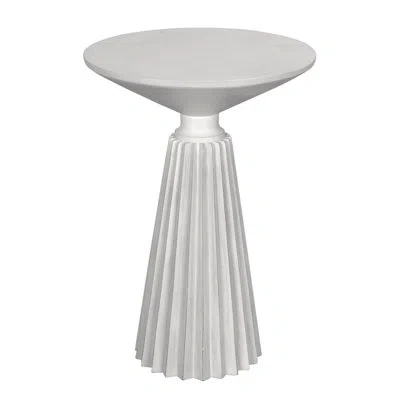 Noir Orson Side Table, White Wash