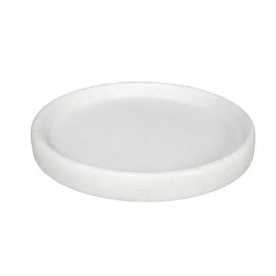 Noir Ottoman/coffee Table Tray In White
