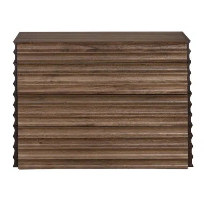Noir Pacelli Console In Dark Walnut
