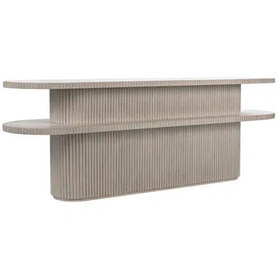 Noir Parker 84'' Solid Wood Console Table In White Wash