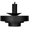 Noir Parlor 4 - Light Statement Drum Pendant In Matte Black