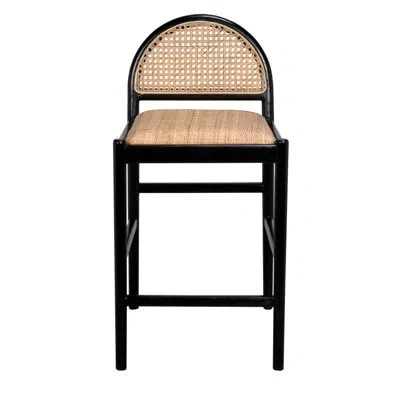 Noir Peter 26" Counter Stool In Beige