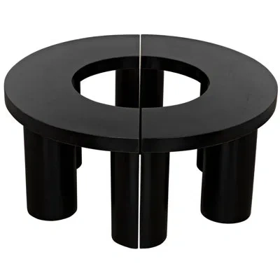Noir Pluto Coffee Table In Hand Rubbed Black