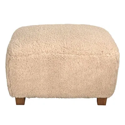 Noir Pola Stool In Camel