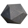Noir Polyhedron Object Sculpture In Black