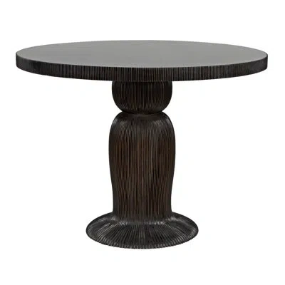 Noir Portobello Dining Table In Hand Rubbed Black