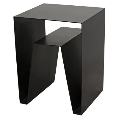 Noir Quintin End Table In Matte Black