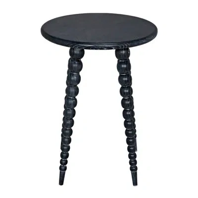 Noir Rebecca Solid Wood End Table