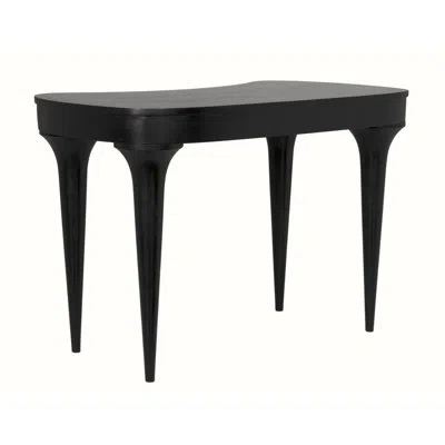 Noir Rennie Writing Desk In Hand Rubbed Black