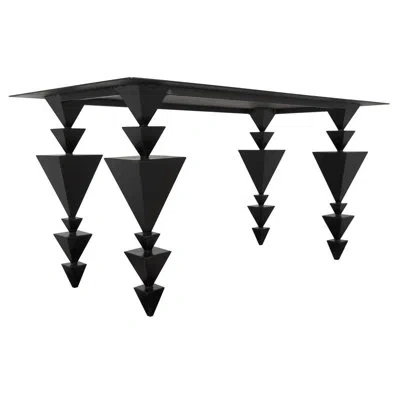 Noir Sagrada Desk In Matte Black