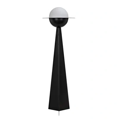 Noir Saturn Floor Lamp In Matte Black