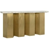 Noir Shilo Console Table In White