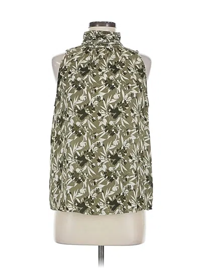 Pre-owned Noir Sleeveless Blouse In Green