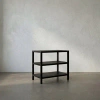 Noir Solid Wood End Table In Black