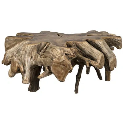 Noir Solid Wood Frame Coffee Table