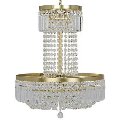 Noir St. Petersburg 8-light Unique / Statement Empire Chandelier In Antique Brass