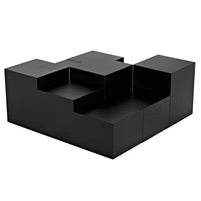 Noir Stein Coffee Table In Matte Black