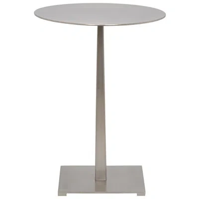Noir Stiletto End Table In Antique Silver