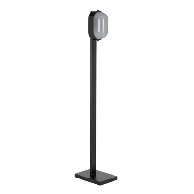 Noir Subway Floor Lamp In Black