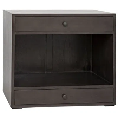 Noir Sumiko End Table With Storage In Pale