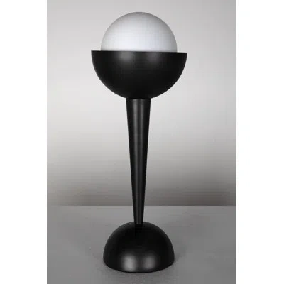 Noir Sunday Iron Novelty Lamp In Matte Black