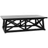 Noir Sutton Solid Wood Frame Coffee Table No In Hand Rubbed Black