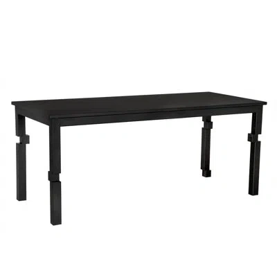 Noir Tetris Rectangular 72'' L X 32'' W In Matte Black