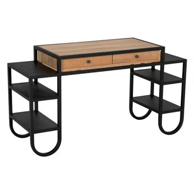 Noir Thomson Desk In Natural Oak