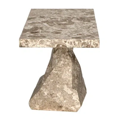 Noir Tilden Console, Marble In White