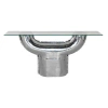 Noir Titan 69" Console Table In Clear