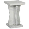 Noir Vasco End Table In Lightly Sealed