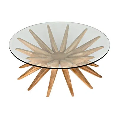 Noir Waldo Coffee Table In Clear